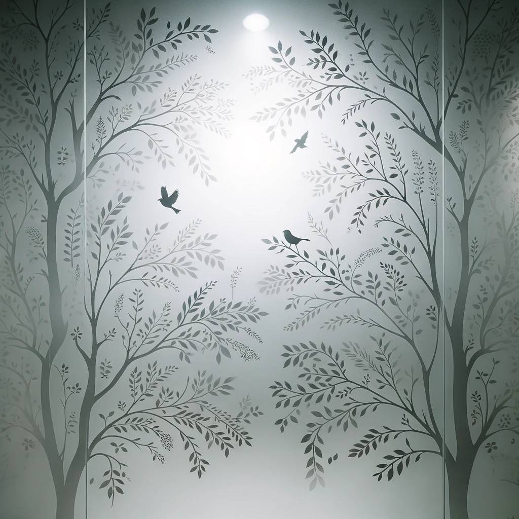 1. The Nature-Inspired Frosted Door