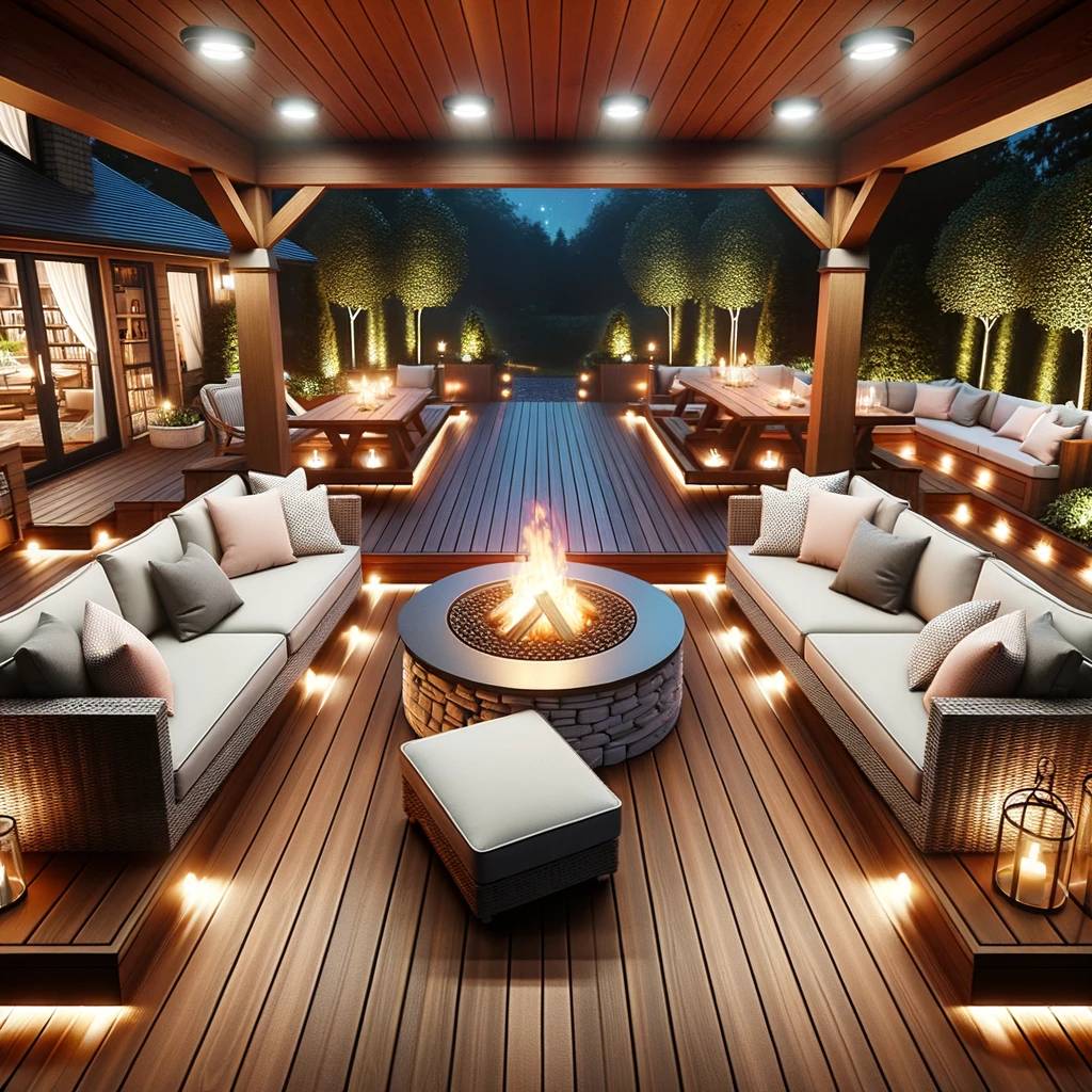 14. Ambient Fire Pit Seating