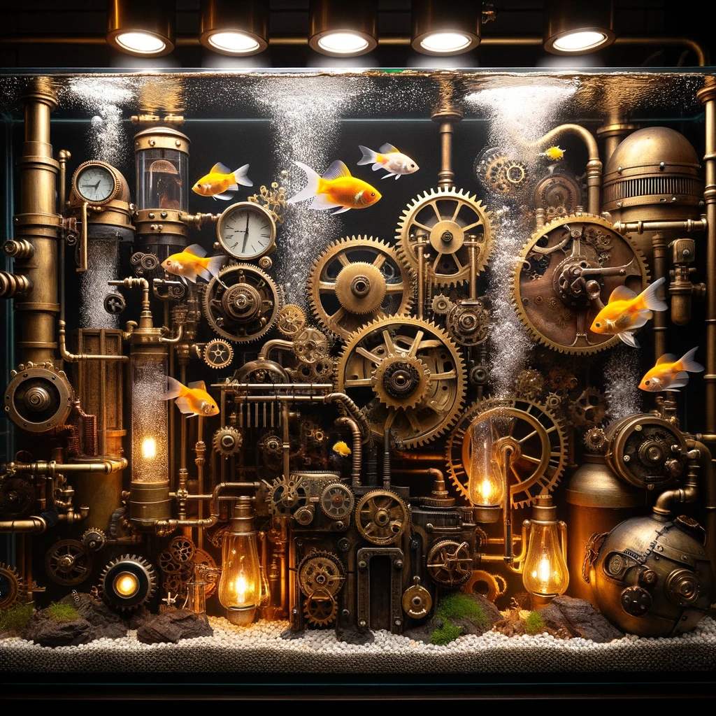 17. Steampunk-Inspired Aquarium