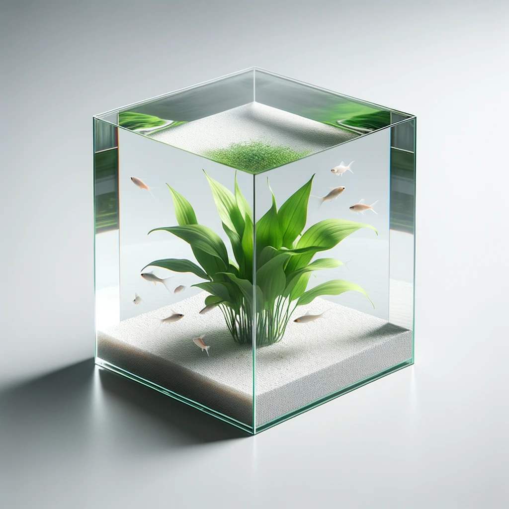 19. Minimalist Cube Aquarium