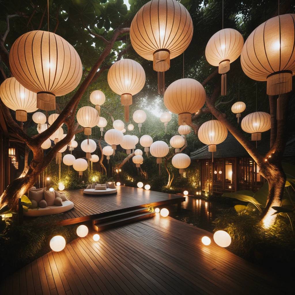 21. Tranquil Paper Lantern Ambiance