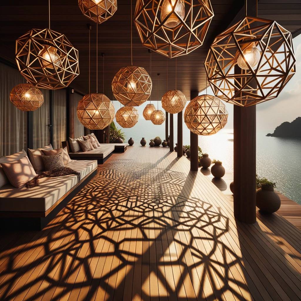 29. Geometric Brass Lanterns