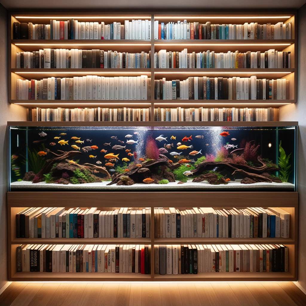 3. Aquatic Bookshelf Fusion