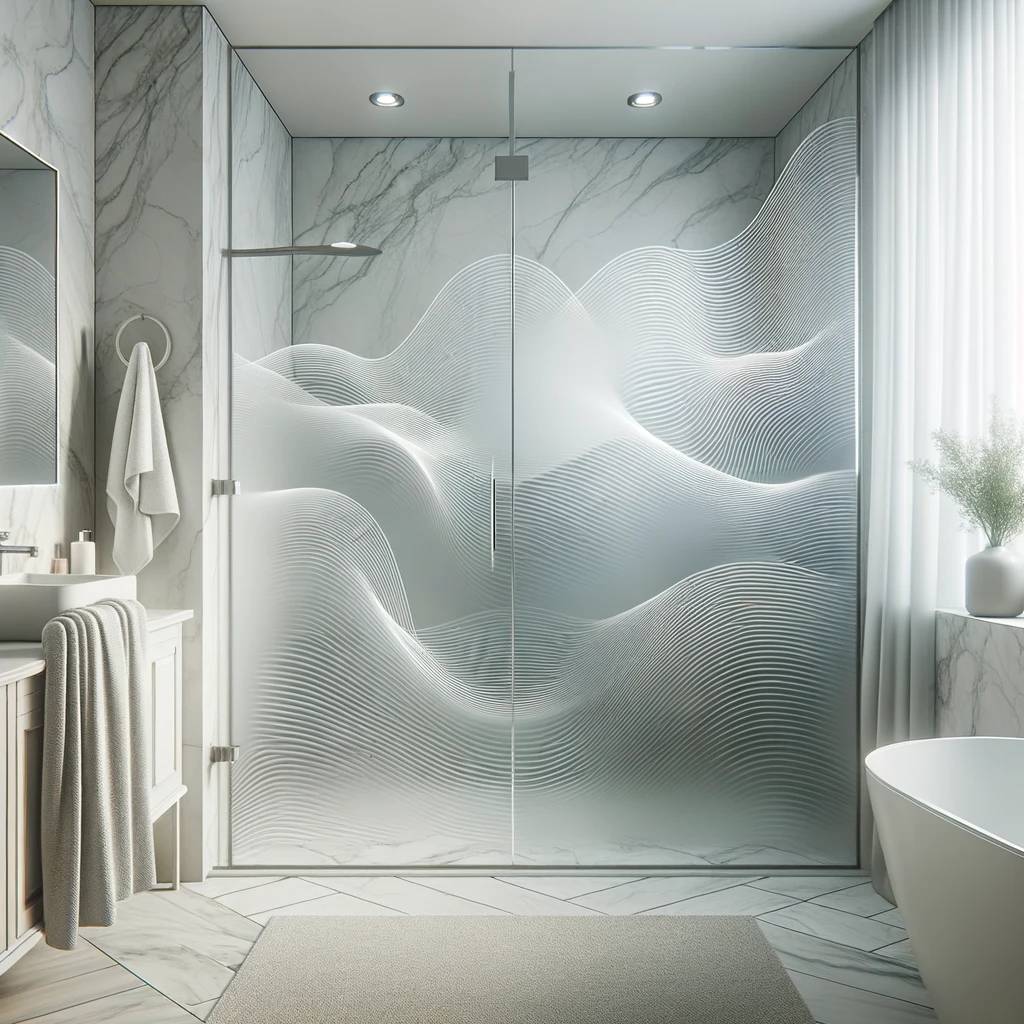 4. Clear Glass with Subtle Wave Patterns