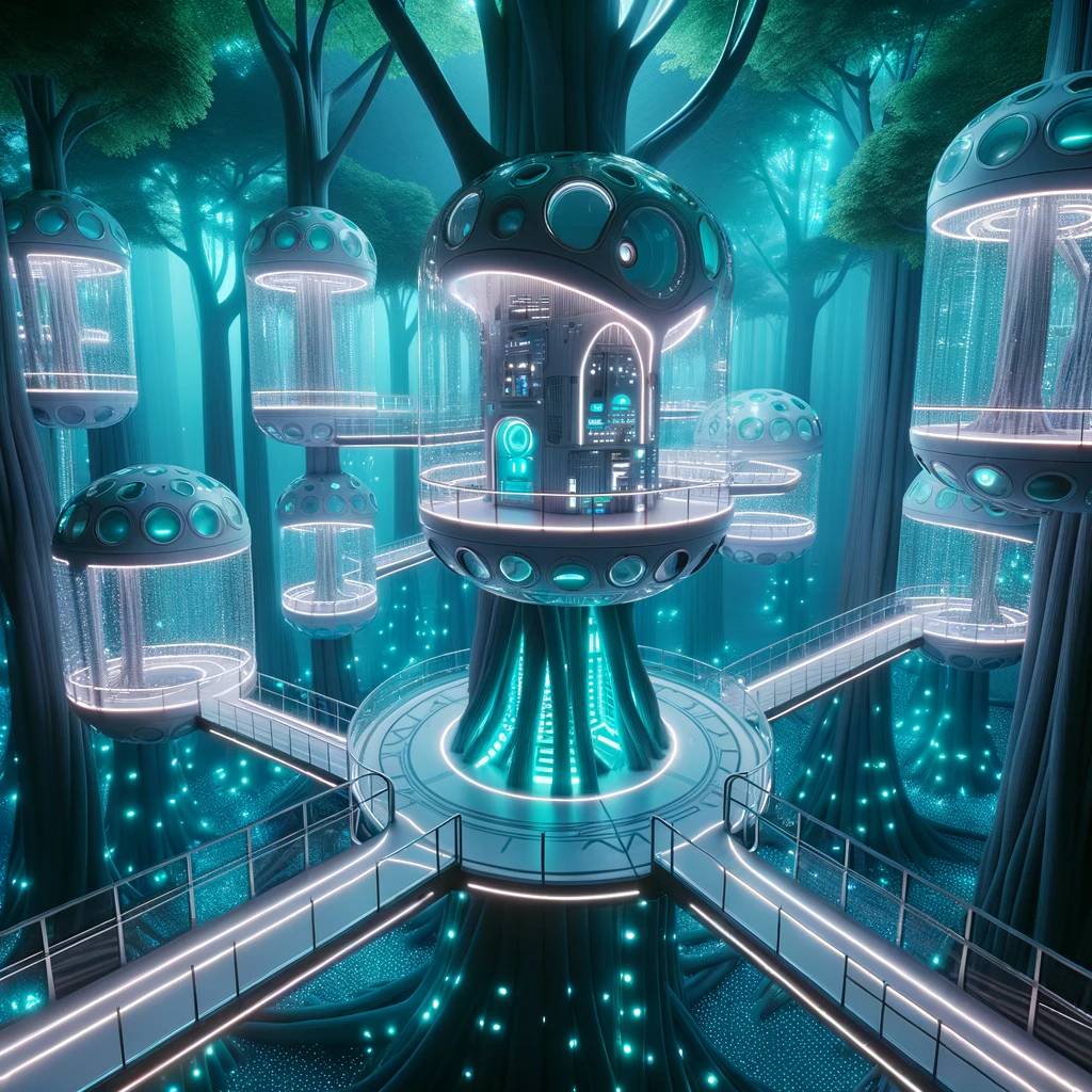 46. The Neon Forest Treehouse