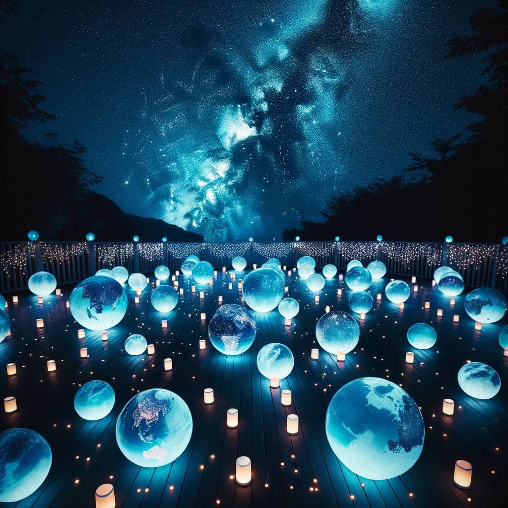 9. Starry Globe Lanterns